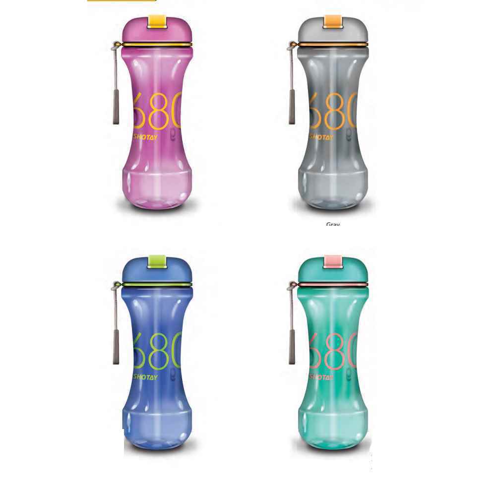 قمقمه550میل نی دار طرح دمبل شوتای کد6923