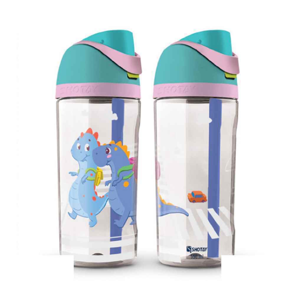 قمقمه شوتای550میل نی دار فانتزی سری دایناسور ملوس کد6588