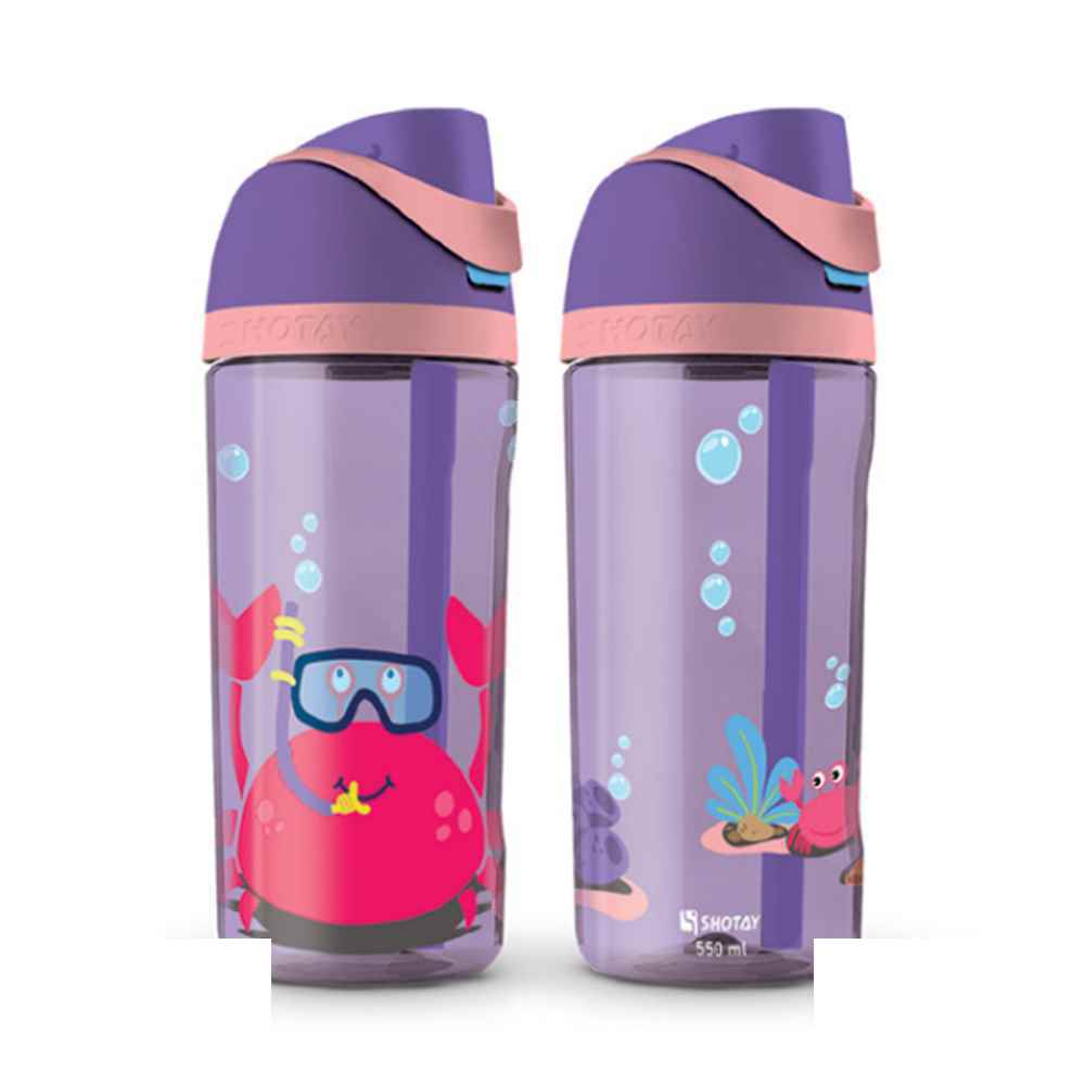 قمقمه شوتای550میل نی دار فانتزی سری اقیانوس کد6585