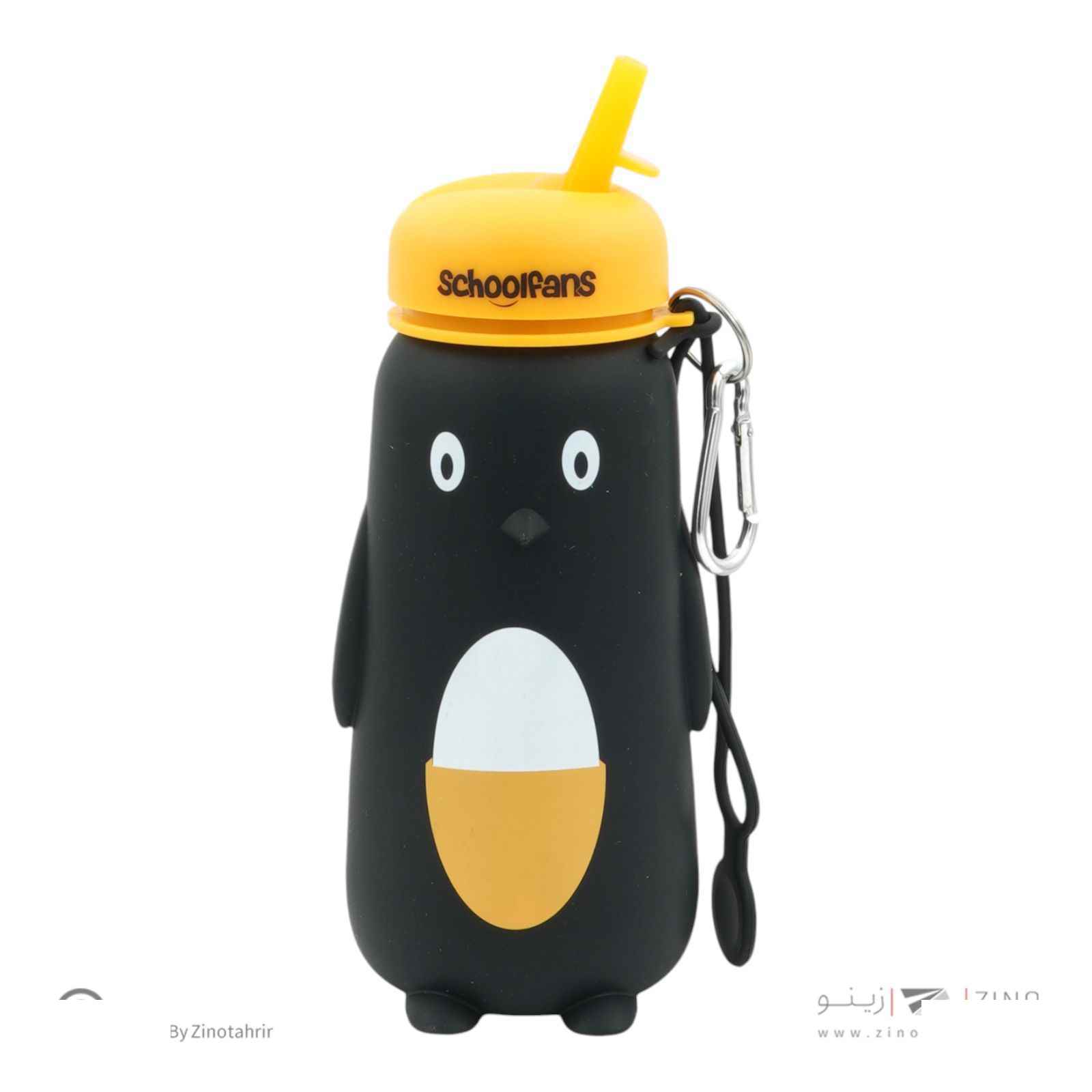 قمقمه سیلیکونی پنگوئن سبزاسکول فنز کد9334