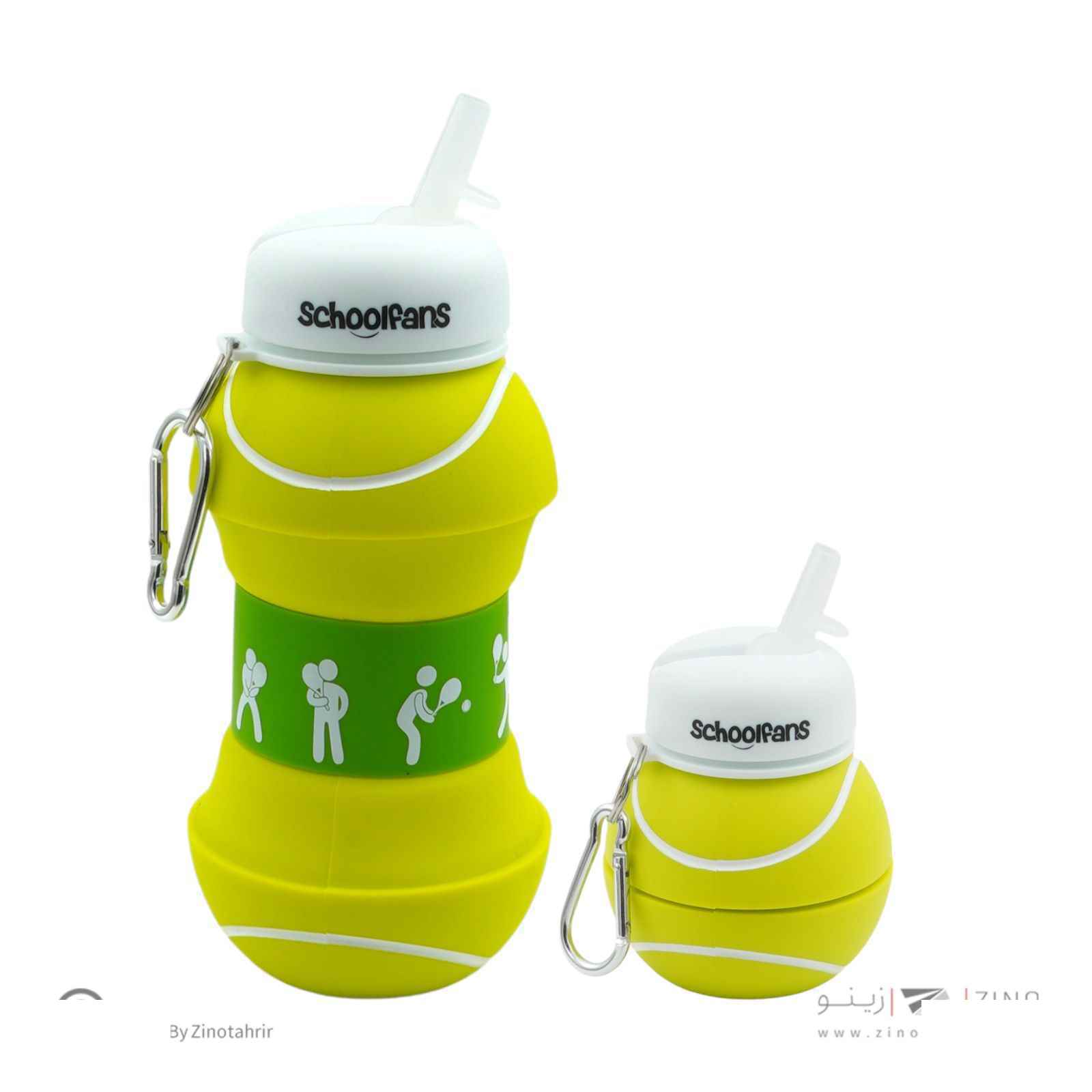 قمقمه سیلیکونی تاشوتوپ تنیس اسکول فنز کد9316