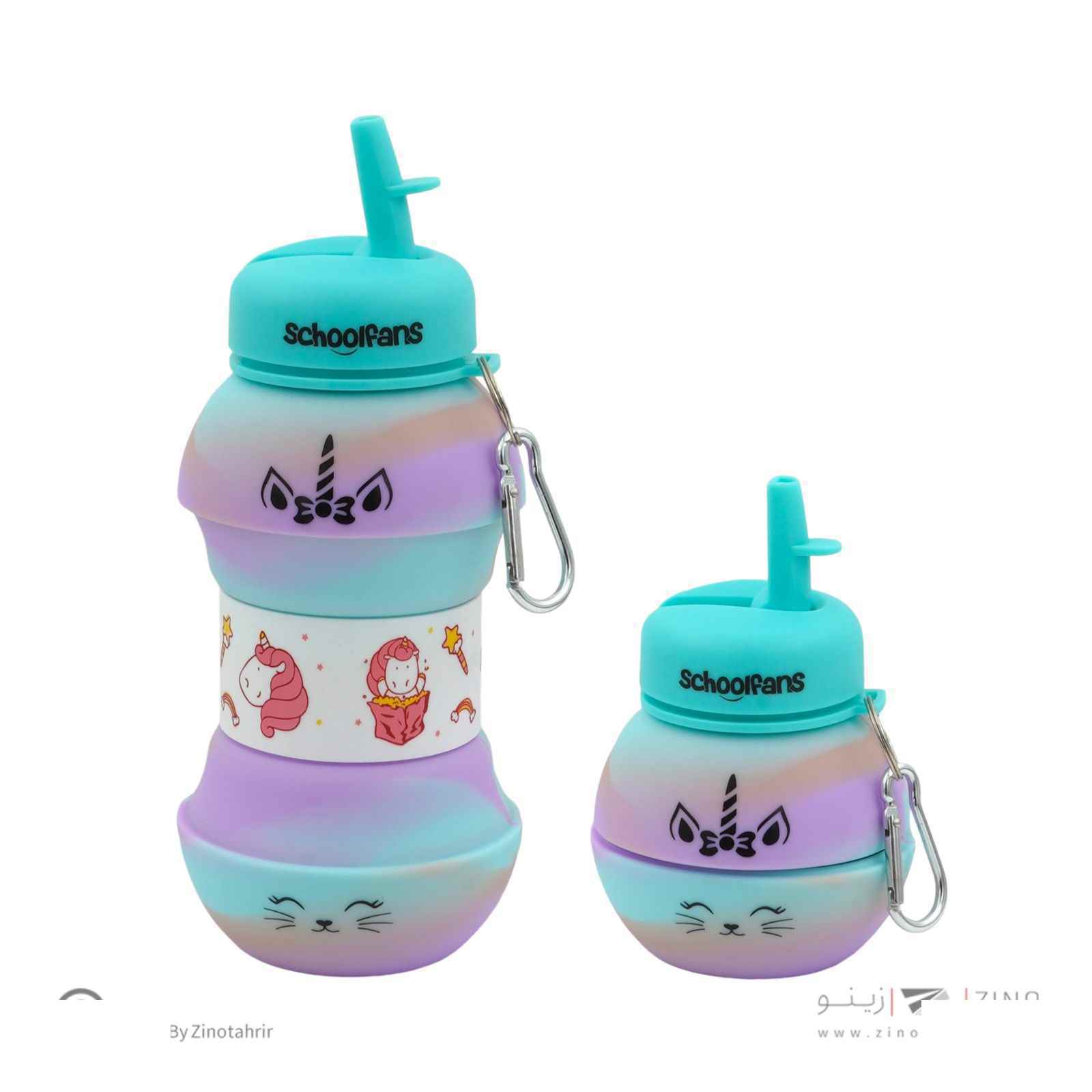 قمقمه سیلیکونی تاشویونی کرن اسکول فنز کد9317