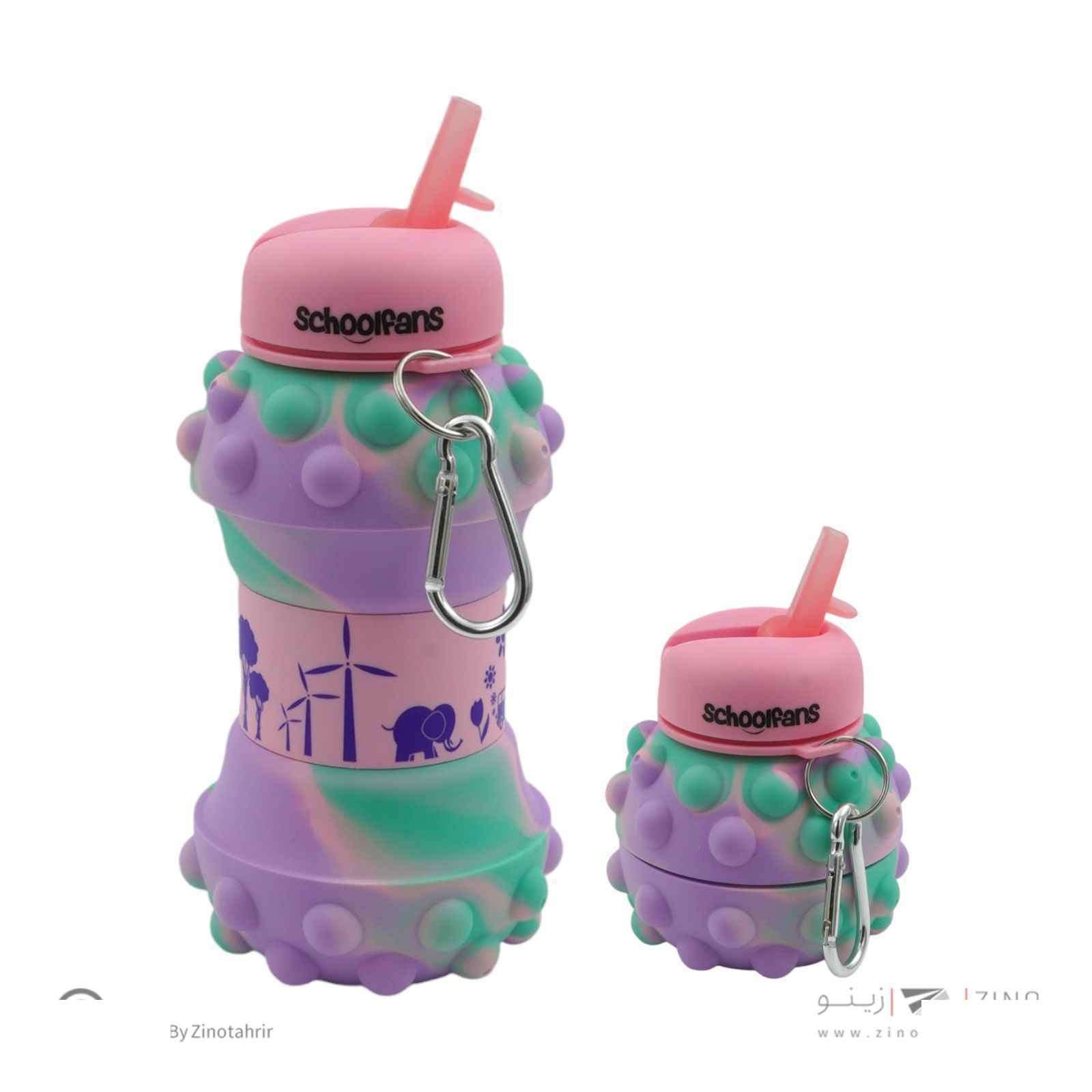 قمقمه سیلیکونی تاشو پاپیت اسکول فنز کد9327