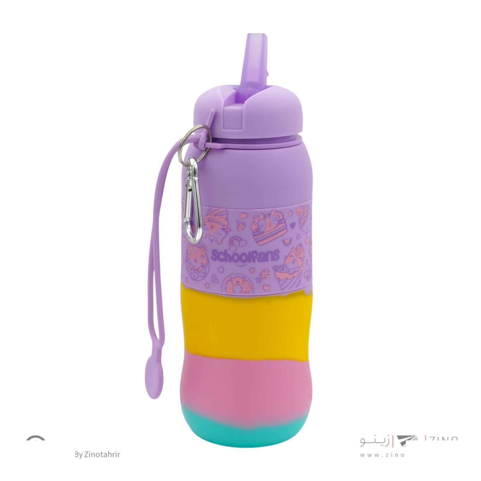 قمقمه سیلیکونی کاپ کیک اسکول فنز کد9339