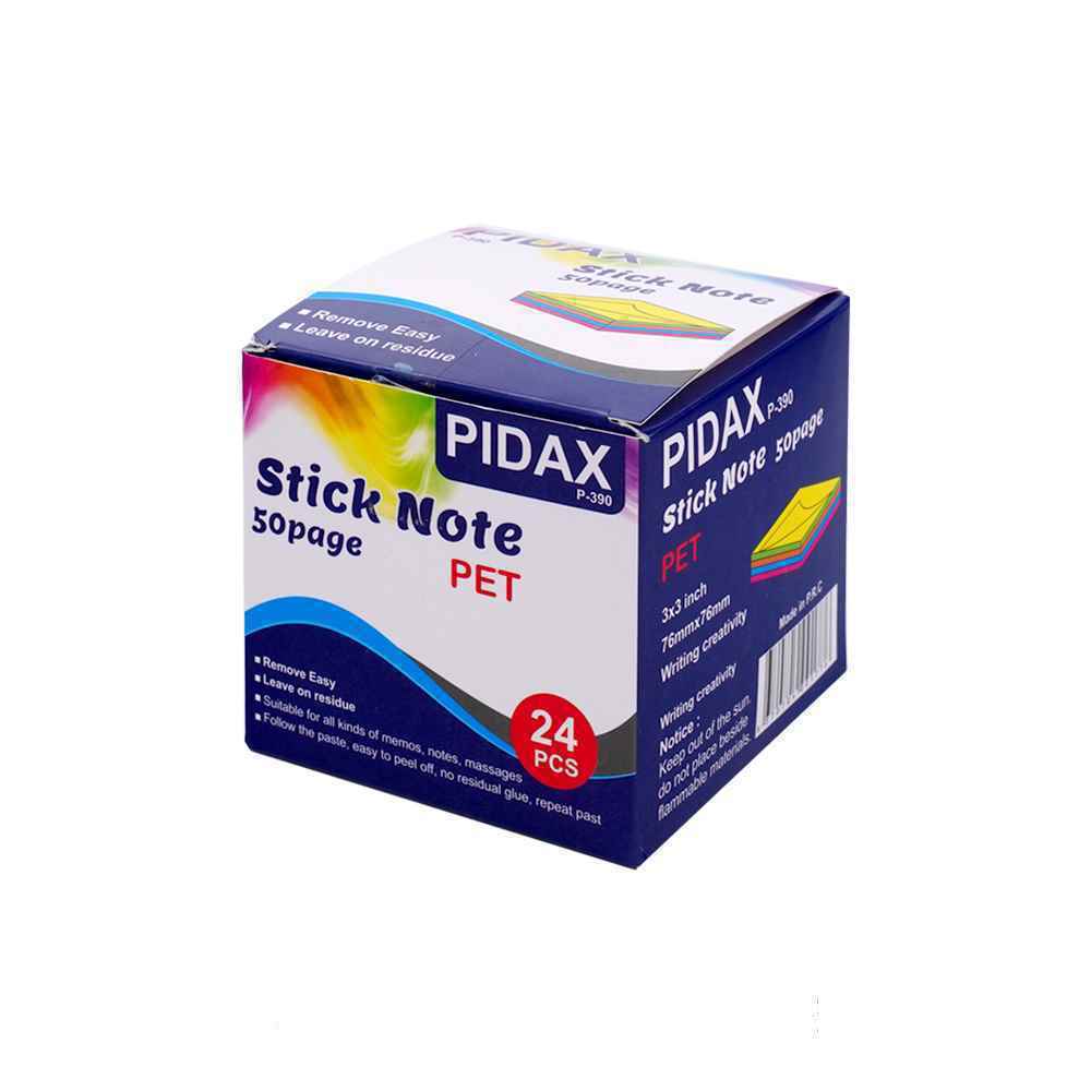 01fdec2e-7358-4b8f-a000-6ec3b18b8cdf.jpg پست ایت76*76(شفاف)50برگی رنگ جور پیداکس کدP-390 - تصویر 1