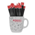 مداد مشکی(بدنه شش گوش) کلاسیک رگلام72عددی الیپون کد8012401 - تصویر 2