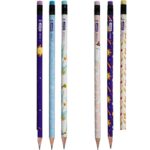 مداد مشکی فانتزی ( بدنه گرد پاکن دار) زوم کدZ-100102 - تصویر 2
