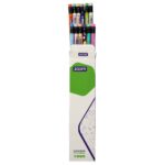 مداد مشکی فانتزی ( بدنه گرد پاکن دار) زوم کدZ-100102
