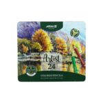مداد رنگی24رنگ جعبه فلزی حرفه ای/ آرتیست آریا کد3902/3931