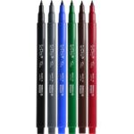 روان نویس  نوک نمدی 6رنگ قلم موی Flex یوشیداکد4800-6A - تصویر 3