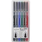 روان نویس  نوک نمدی 6رنگ قلم موی Flex یوشیداکد4800-6A - تصویر 4