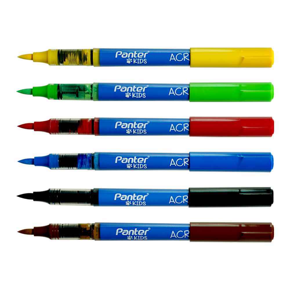114002285_639166189692110500_6-acrylic-1.jpg ماژیک اکریلیک6رنگ (براش) پنتر کدAM101-6 - تصویر 1