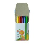 پاستل6رنگ گرد جعبه مقوایی میلان کد022R06 - تصویر 2