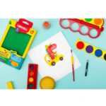 آبرنگ 8 رنگ جعبه مقوایی با قرص های 40 میلیمتری و یک عدد قلم مو سری Kids فونزل کد685093 - تصویر 2