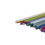 چسب حرارتی رنگی اکلیلی کوتاه باریک(50عددی) استورم کد220410 - تصویر 2