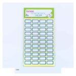 برچسب دورآبی سایز10*20میلیمتر4برگی لانگوکدK-444 - تصویر 2