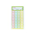 برچسب دوررنگی سایز10*20میلیمتر4برگی لانگوکدK-444 یا کد045 - تصویر 2