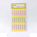 برچسب پاستلی سایز10*35میلیمتر4برگی لانگوIL -051