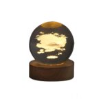 گوی کریستال 6سانت پایه چوبی کدP-2 - تصویر 4