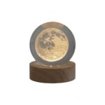 گوی کریستال 6سانت پایه چوبی کدP-2 - تصویر 5