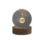 گوی کریستال 6سانت پایه چوبی کدP-2 - تصویر 3