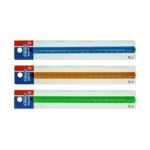خط کش15سانت کریستال رنگی سه گوش(مثلثی) استورم کد630115