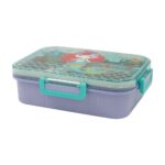 ظرف غذا تک طبقه800میل مستطیل سه خانه فانتزی(استیل304) وست کدU2087 - تصویر 2