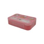 ظرف غذا تک طبقه400میل مستطیل سه خانه فانتزی وست کدU2088 - تصویر 3