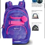 کوله پشتی طرحSKATER با پشتی طبی شوتای بنفش کدG10-06