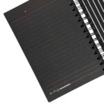 دفتر100برگ A5 خطدار سیمی جلدسخت (کاغذ مشکی) برگ سری پیور بیوتی کد70706 - تصویر 4
