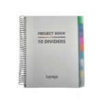 دفتر200برگ سیمی وزیری جلد طلق لانگو سری پروژه PROJECT BOOK