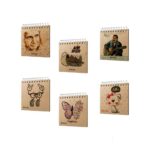 دفتریادداشت 80برگ 15*15کاغذکرافت میکرو کدF7 - تصویر 2