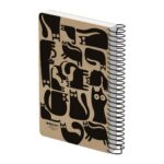 دفتریادداشت 100برگ 140*210 بی خط سیمی کلاسیک کرجی الیپون کد294کارتن28عددی - تصویر 3