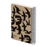 دفتریادداشت 100برگ 140*210 بی خط سیمی کلاسیک کرجی الیپون کد294کارتن28عددی - تصویر 5