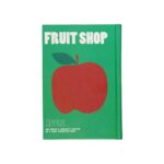 دفتریادداشت 12*17جلدسخت ته دوخت کاغذ رنگی همیشه سریFRUIT SHOP - تصویر 4