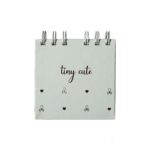 دفتریادداشت80برگ10*10 سیمی جلد سخت Tiny cute برگ سری کیوت پالت کد70708 - تصویر 5