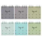دفتریادداشت80برگ10*10 سیمی جلد سخت Tiny cute برگ سری کیوت پالت کد70708 - تصویر 3