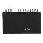 دفتریادداشت تودولیست (کاغذ مشکی) 2تکه 210*110  برگ سری پیور بیوتی کد70705 - تصویر 2