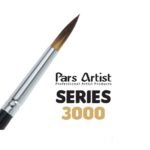 قلموگرد شماره 8دسته  بلندطلایی پارس آرتیست سری3000 - تصویر 3
