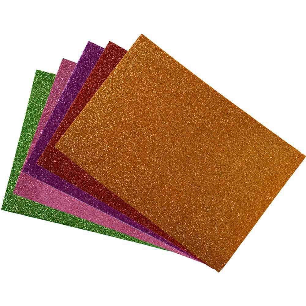 155006011_639033964055032725_GLITTER-1.jpg فوم اکلیلیA4 ساده تک رنگ(5رنگ) اچ پلاس - تصویر 1