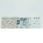 دفتریادداشت100برگ فانتزی 10*10سخت  سری راندو برگ کد73709