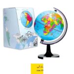کره جغرافیایی سایز20 پایه کلاسیک آبی فارسی ایده - تصویر 2
