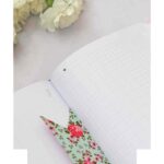 دفتر100برگ شطرنجی A5 ته دوخت جلد سخت طلاکوب/نقره برگ سری کیوت پالت  کد70501 - تصویر 2