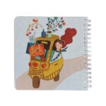 دفتریادداشت100برگ14*14فنردوبل جلدسخت مسترنوت کد467 - تصویر 2