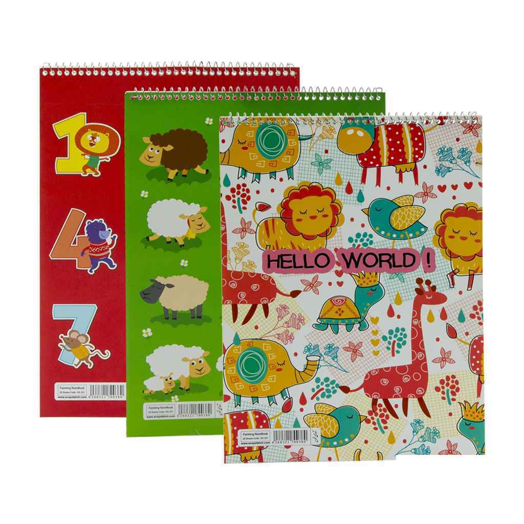 b09048cd-1917-4bdf-8871-d0f0d4302246.jpg دفتر30برگ نقاشی رحلی سیم ازبالاآوای تحریرکدDS231 - تصویر 1