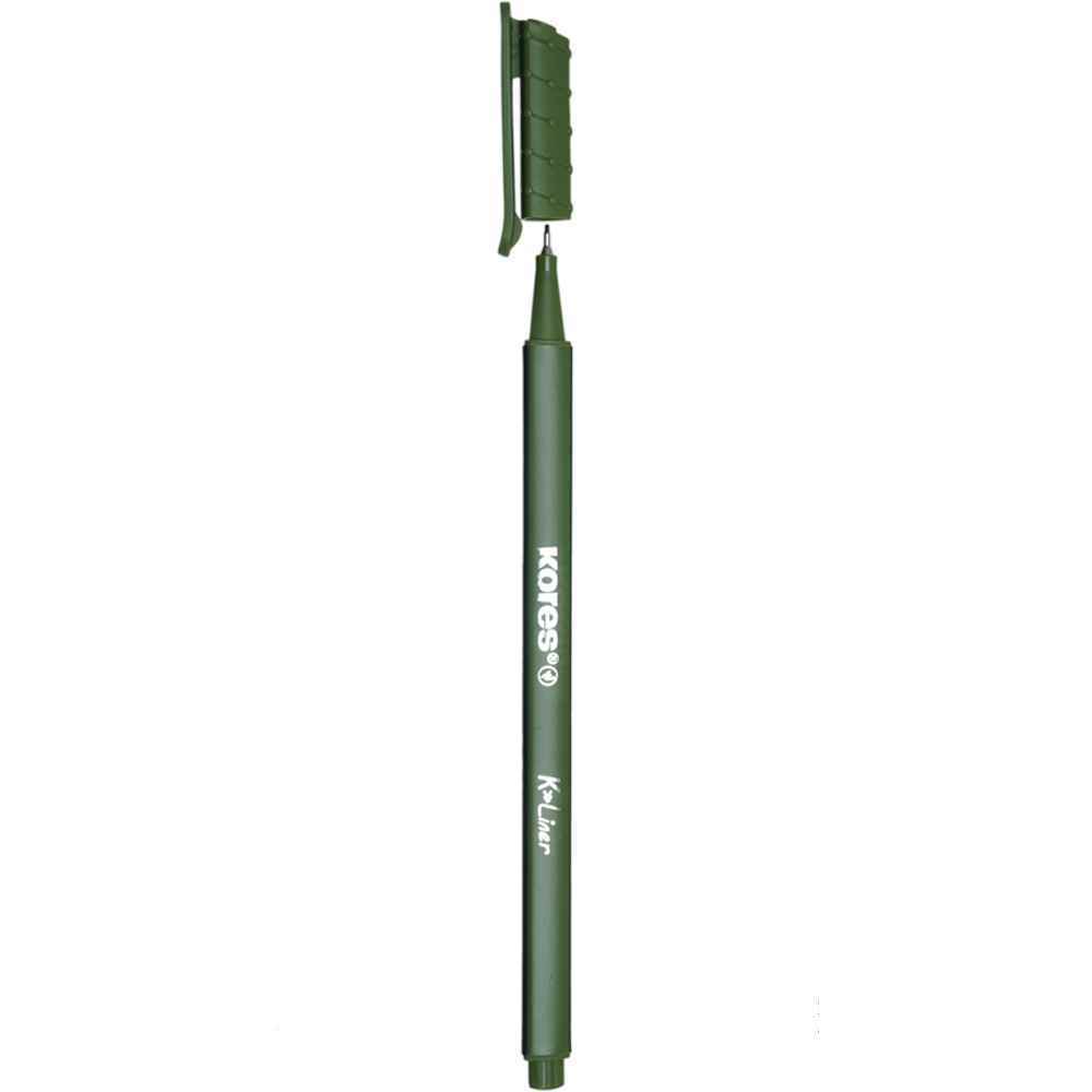 e5e755aa-92dd-4c30-9df7-c4f20eac5f61.jpg روان نویس نوک نمدی بدنه سه گوش کورس رنگ زیتونی کد28163 - تصویر 1