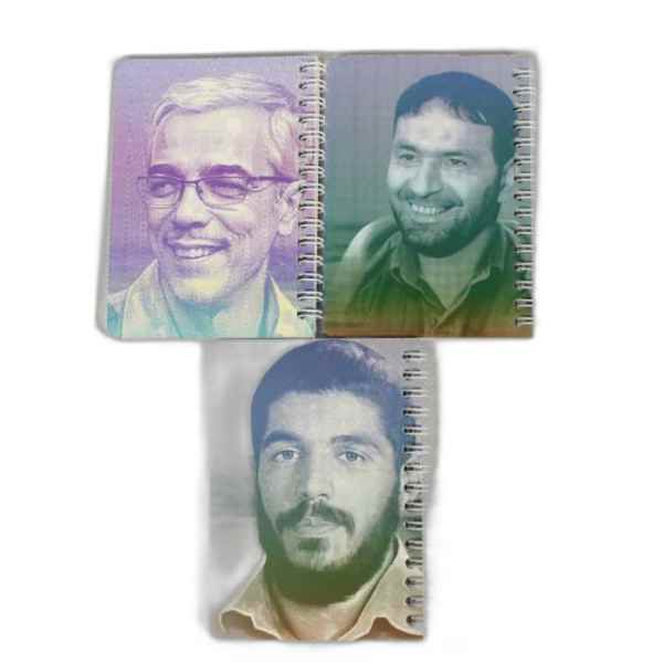 CREATOR: gd-jpeg v1.0 (using IJG JPEG v80), quality = 90 دفتر 50 برگ تک خط فنری مجلد طرح شهدا بهشت - تصویر 1