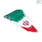 پرچم ایران مثلثی کاغذی 12 عددی ریسه ای  متفرقه  (بسته 10 ریسه ای)
