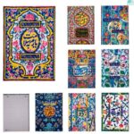 دفتر 50 برگ فنری ایندربرد طرح هشت بهشت بهشت (تک جلدی)