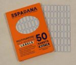 برچسب 70 عددی  دورآبی 10*20 میلیمتر کد 101 اسپادانا (50 برگی)